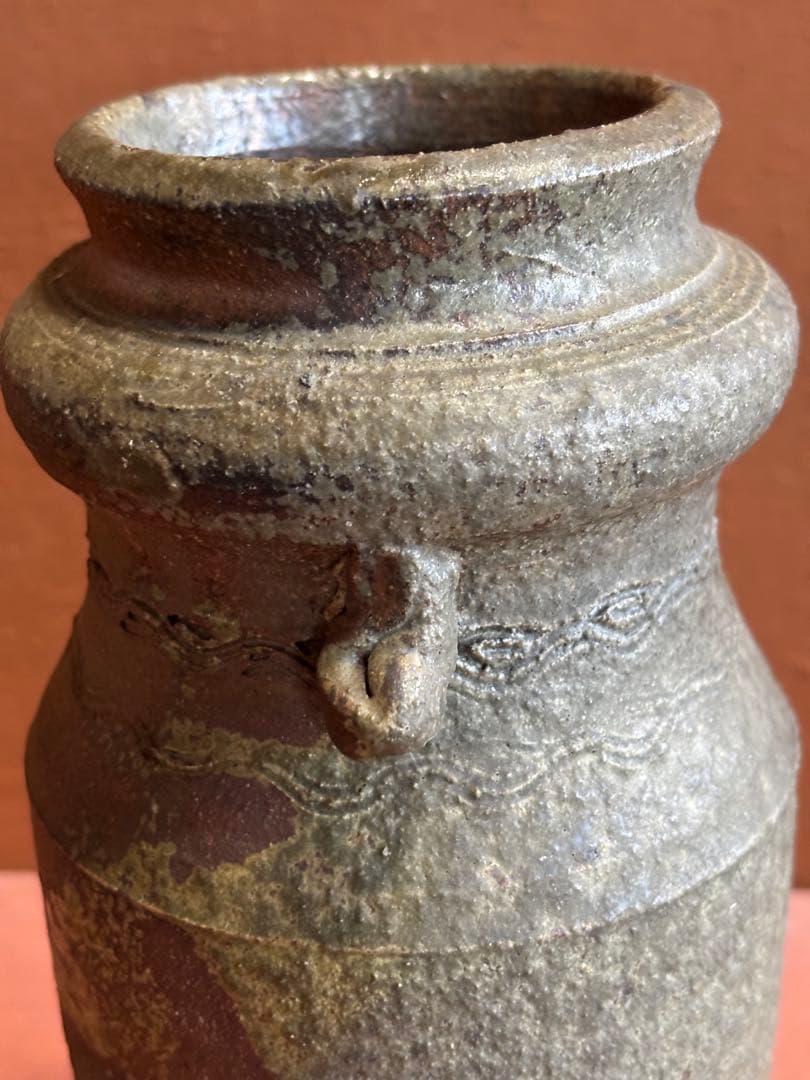 幻の窯 泥走舎(走泥舎)田土灰釉捻三筋彫