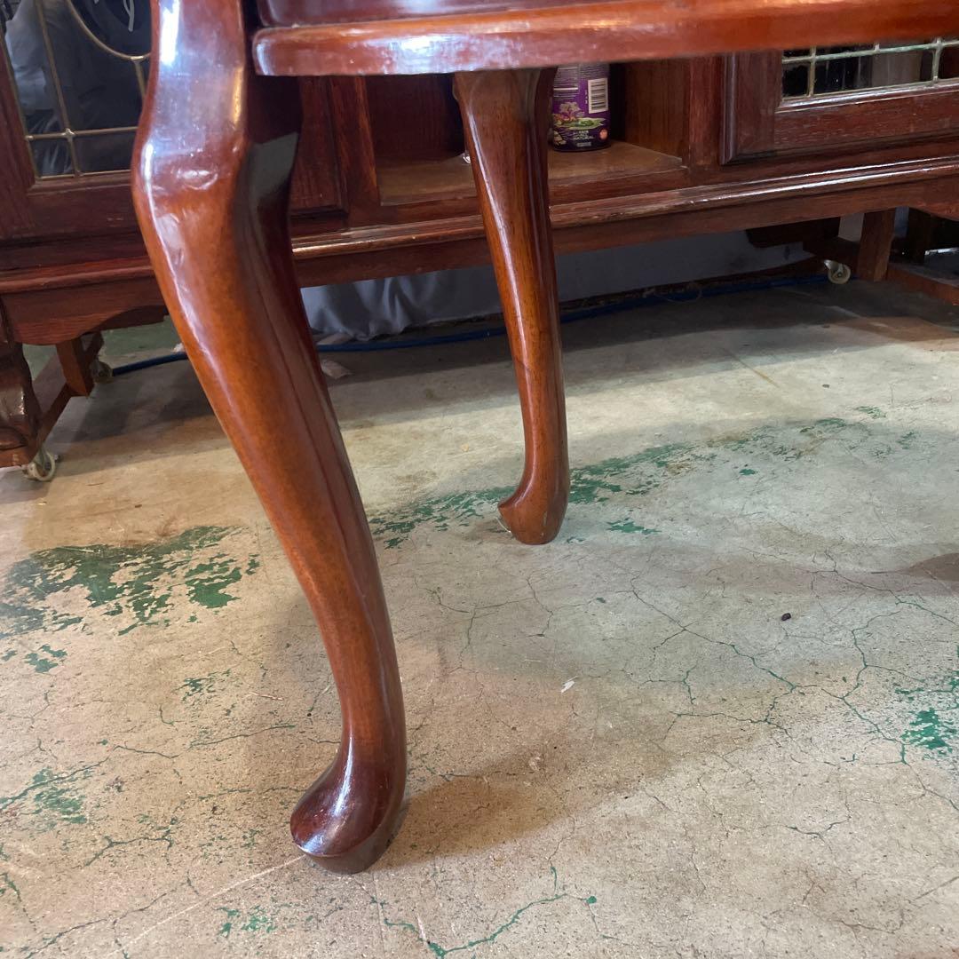 アメリカ製アンティーク調 猫脚丸型コーヒーテーブル