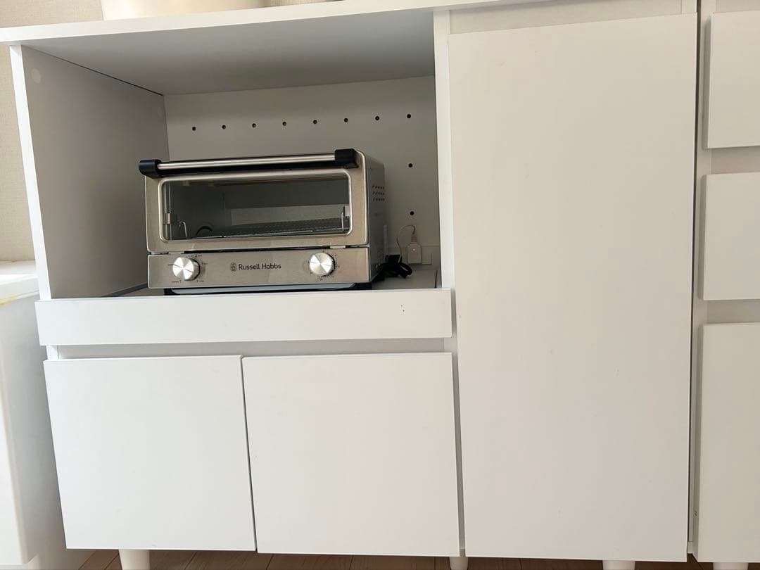 LOWYA ロウヤ キッチンカウンター 食器棚 ホワイト Aタイプ