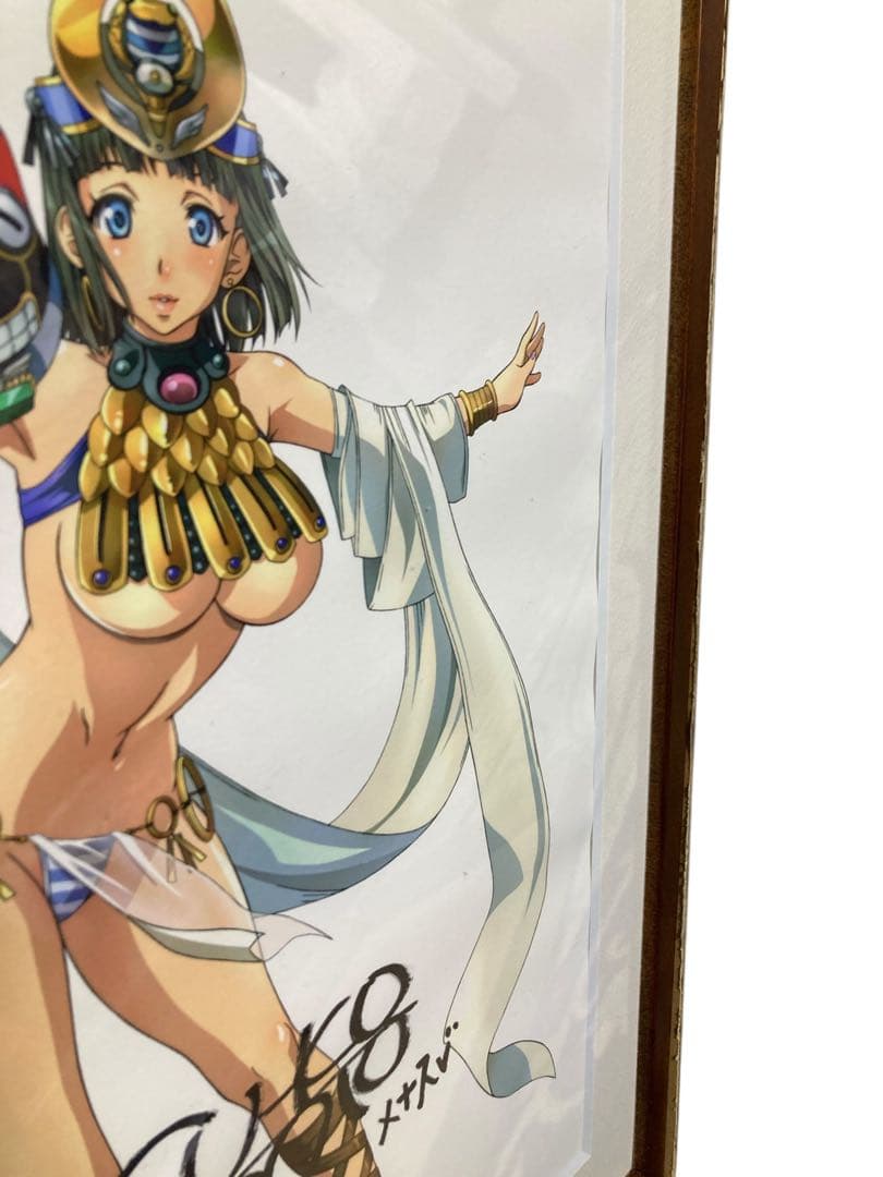 複製原画　クイーンズブレイド 直筆サイン入り　メナス