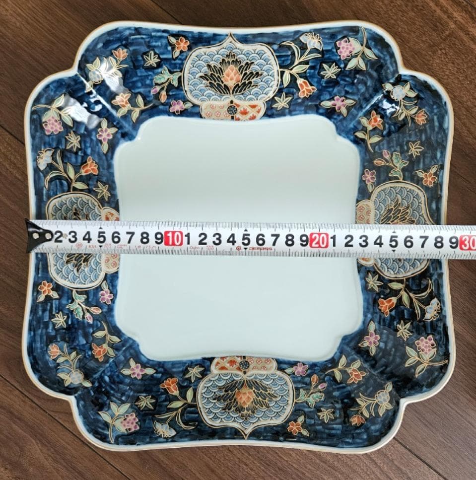 有田焼（賞美堂）　花柄の陶磁器皿6点セット