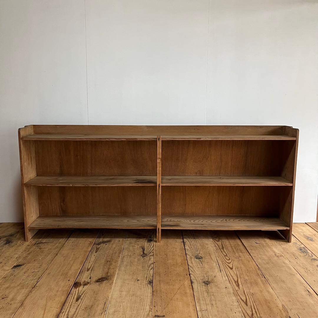 アンティーク オープンラック 本棚 食器棚 飾り棚 無塗装