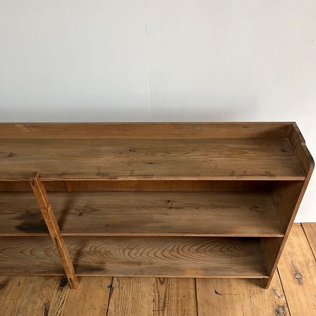 アンティーク オープンラック 本棚 食器棚 飾り棚 無塗装