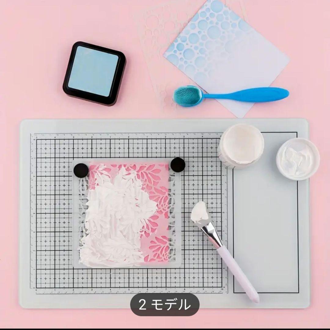 磁気ガラス工作マット、シジックス・ラップドジャーナル、スタンプ位置決めツール