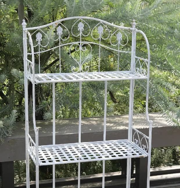 ヴァイス スリーティアシェルフ アイアン コベントガーデン シャビー