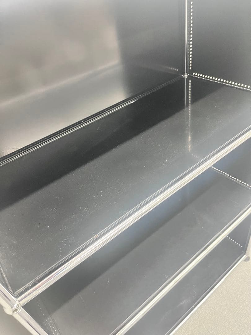 Tora　希少黒USMハラ—３段ラック　スチールシェルフ 4段引取もOK