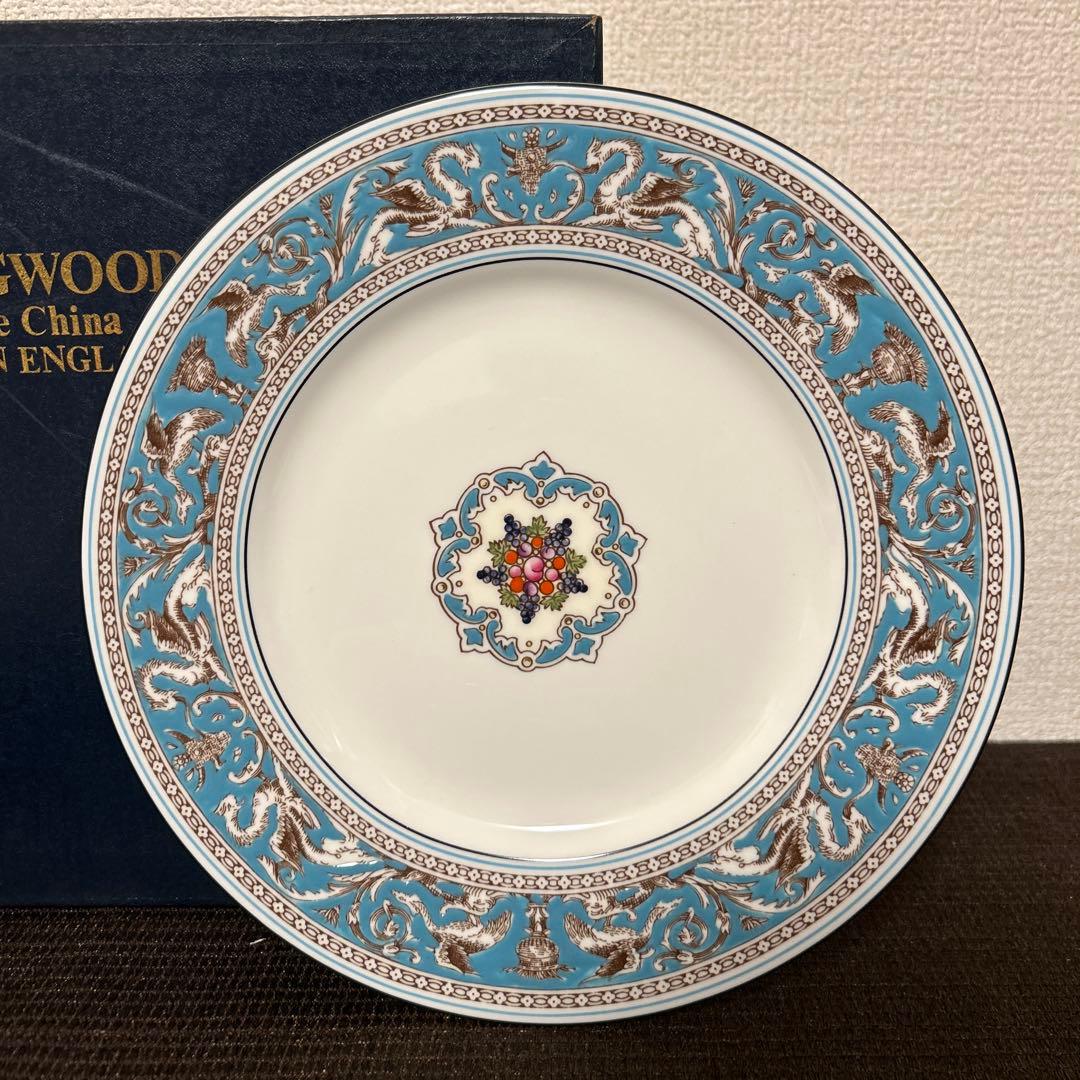 ウェッジウッド　フロレンティーン　ターコイズ　ディナープレート　新品未使用　23