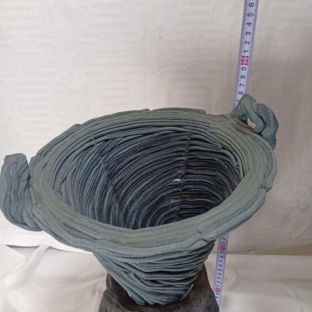 C］綱木紋（つなきもん）スタンド付花器 小