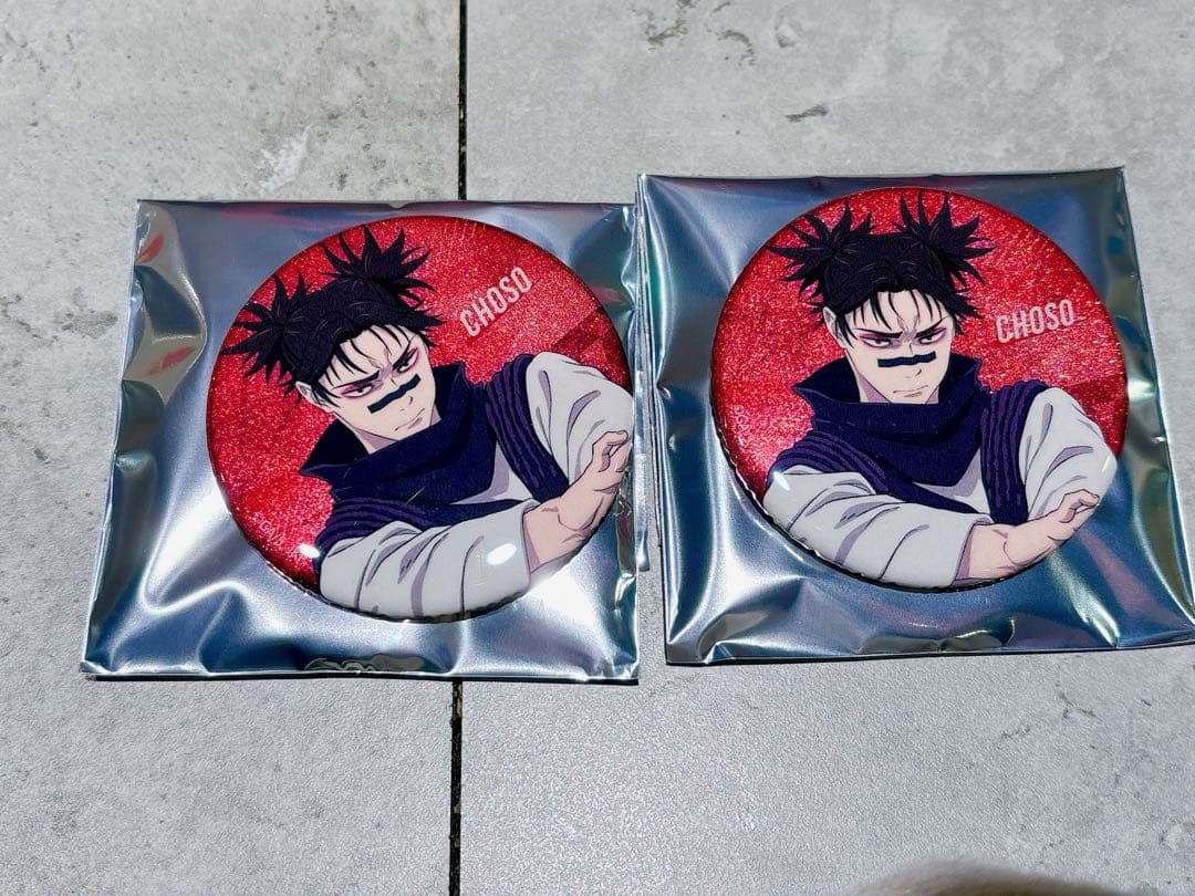 呪術廻戦 アニメイトフェア ストレッチ グリッター缶バッジ 脹相