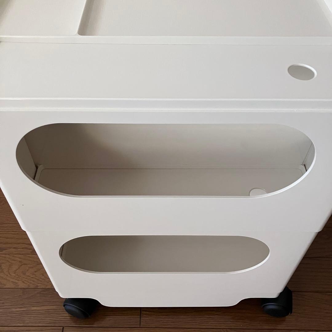 正規品 ボビーワゴン 2段 白 Joe Colombo B-LINE ビーライン