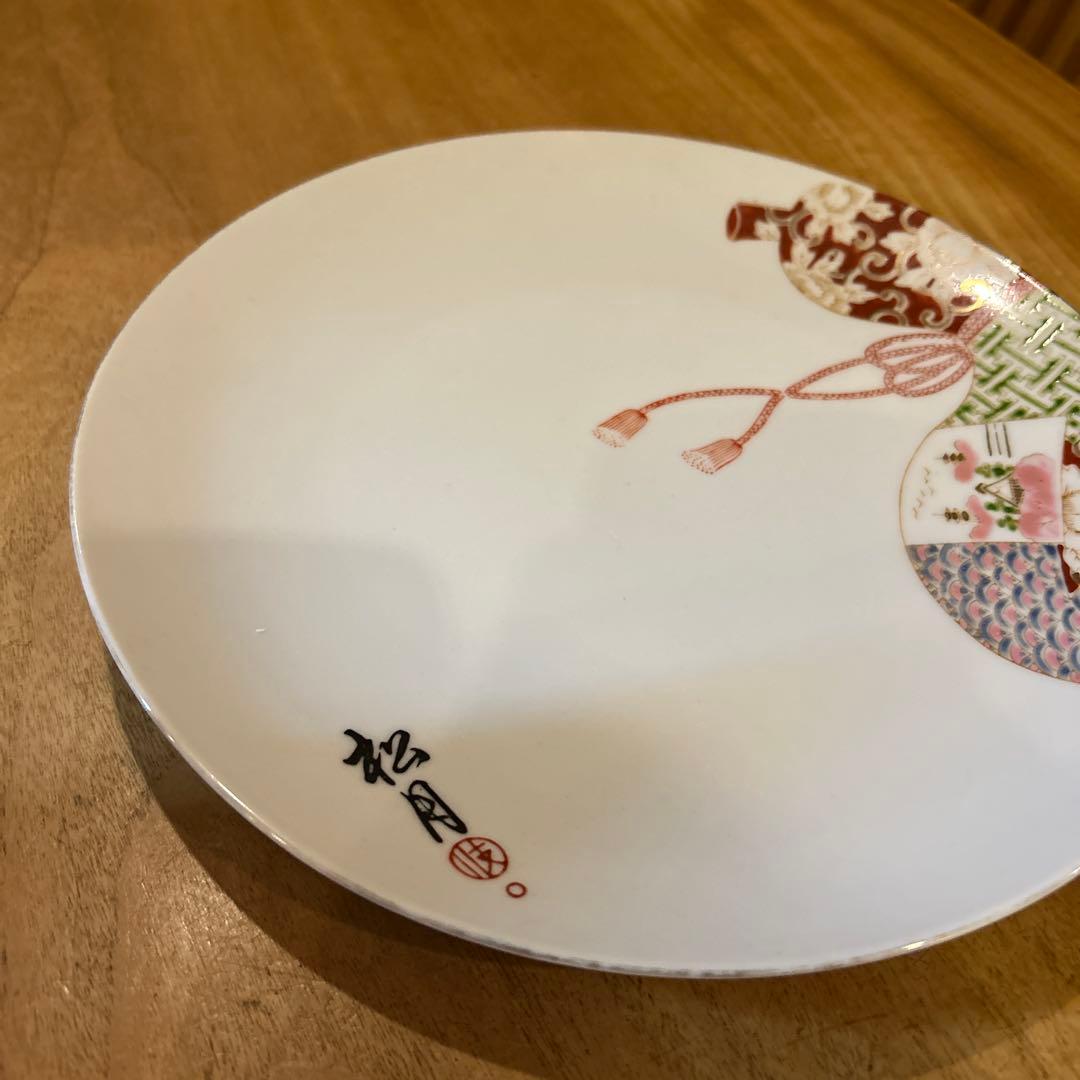 有田焼 松月 瓢箪絵付け 大皿 縁起物 - メルカリ