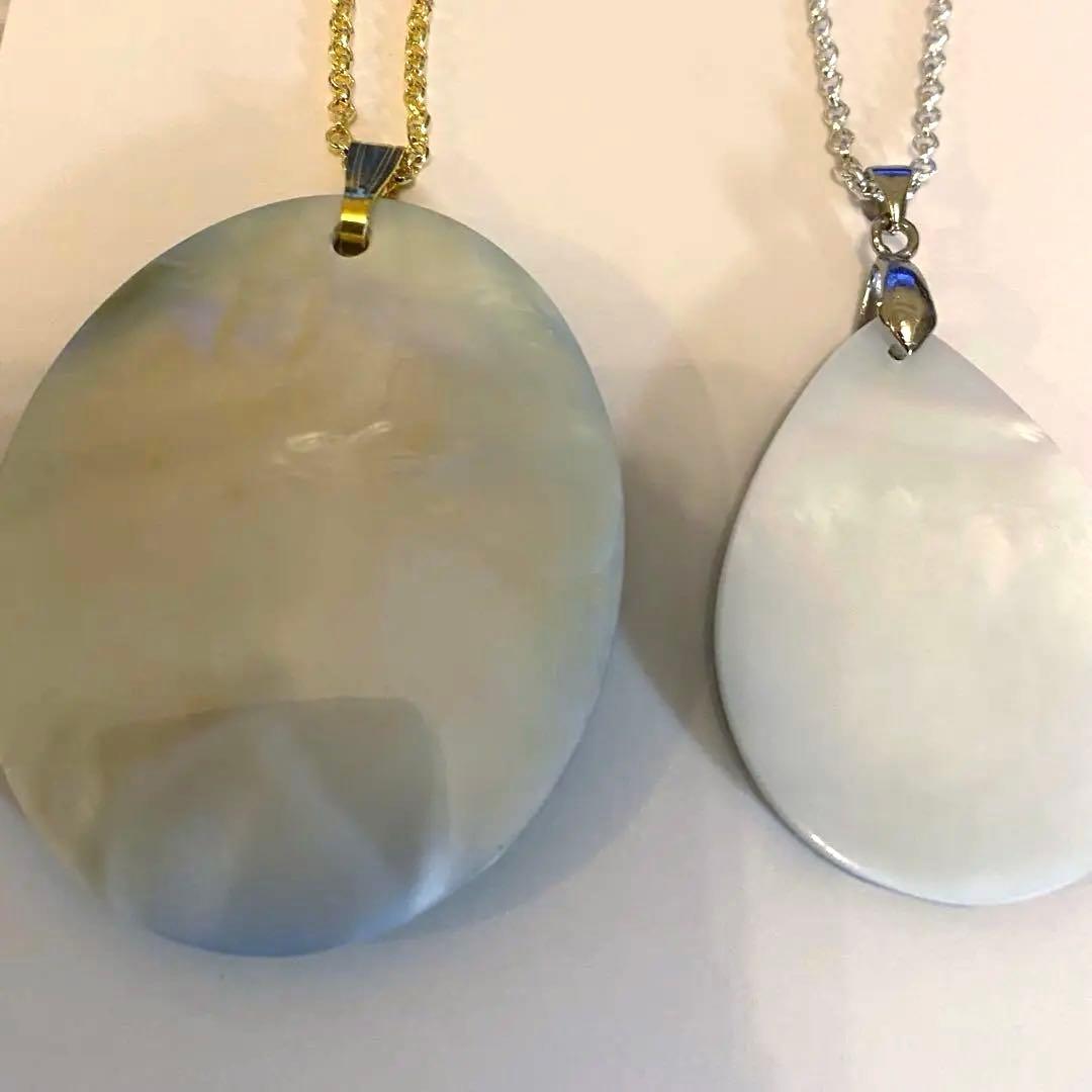 津軽の海と職人技津軽産 天然アワビ ペンダントトップ2個ネックレスプレゼント国産