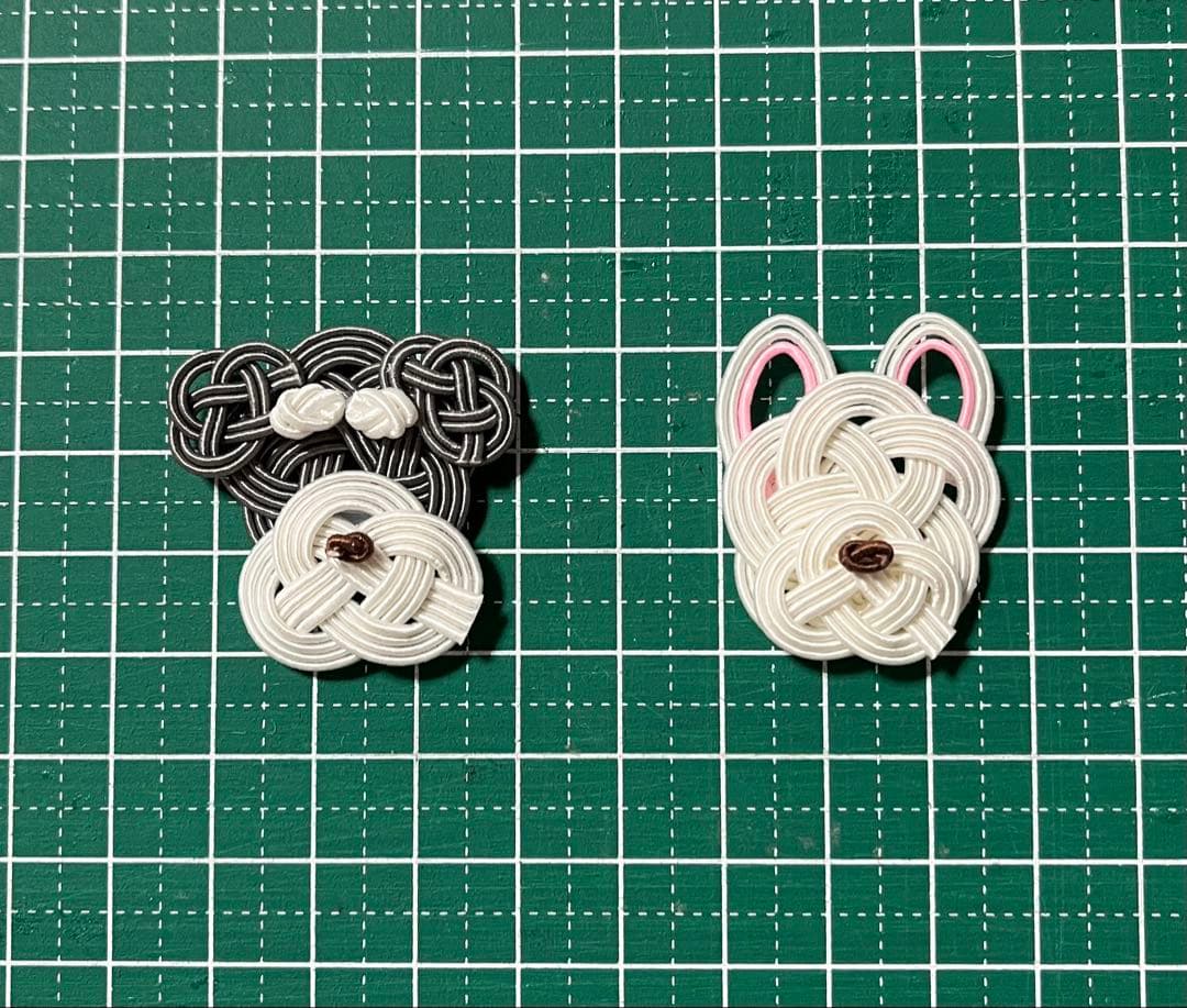 絹巻き水引パーツ 犬 - メルカリ
