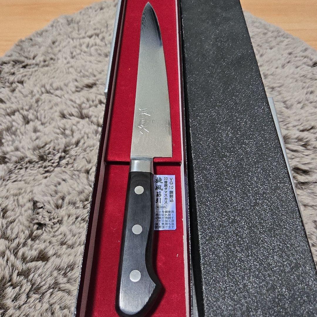 ダマスカス包丁約30cm ステンレス製 専用ケース付き