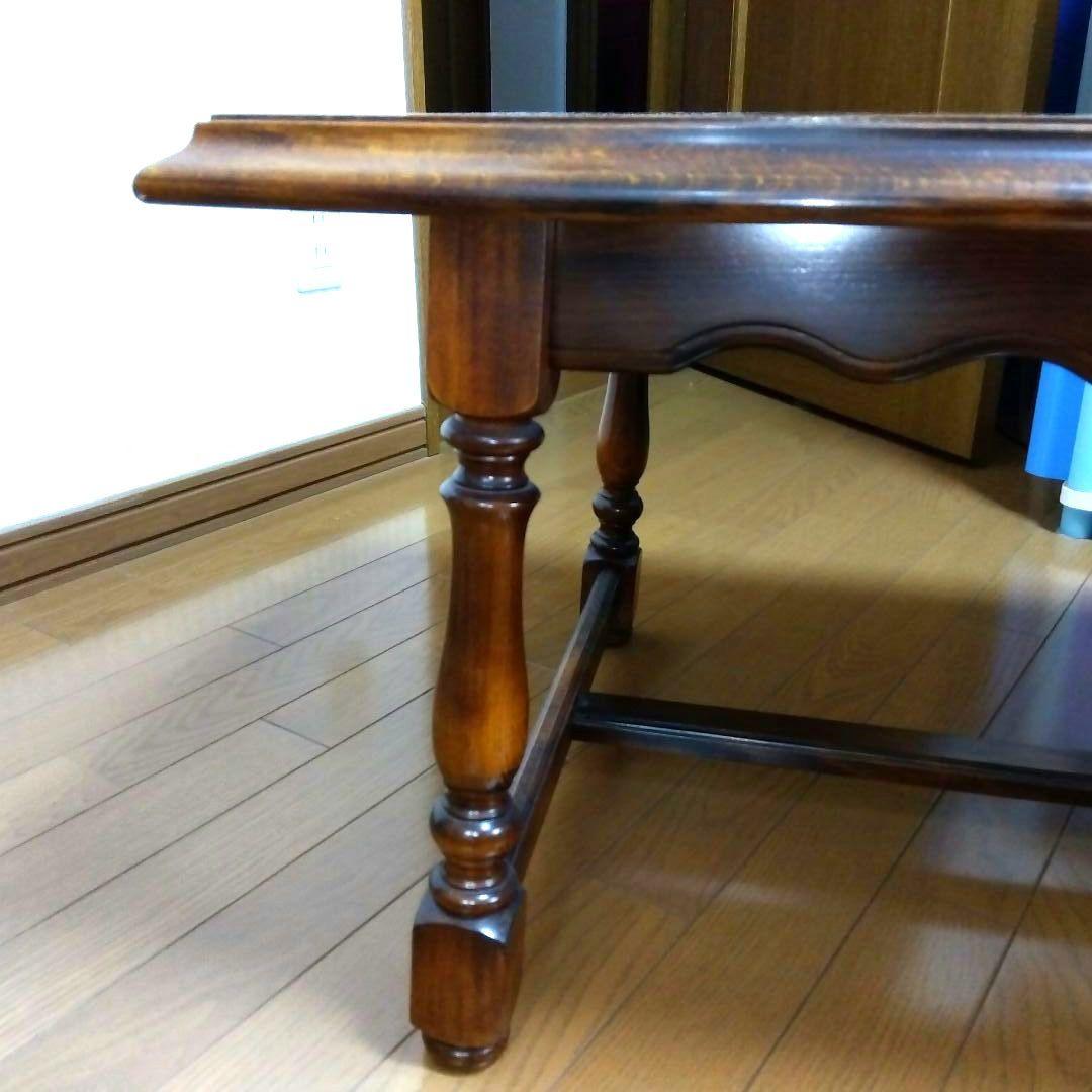 【昭和レトロ】美品♦オールド　カリモク センターテーブル 幅120cm