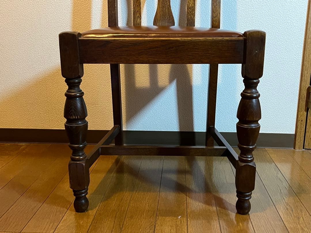 英国 アンティーク レプリカ ダイニング チェア ① 椅子 イギリス 木製