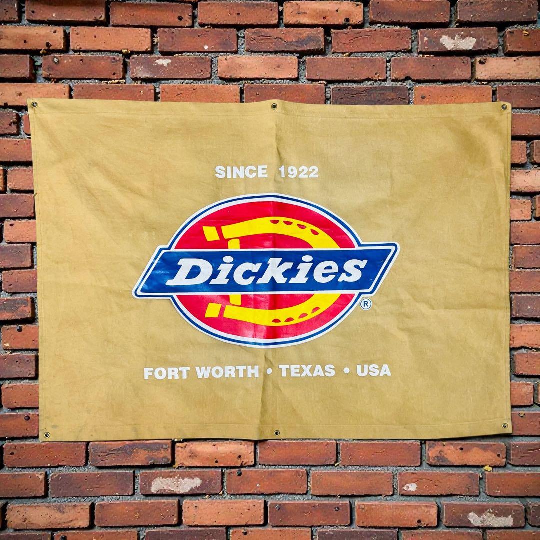 【希少】Dickies キャンパスバナー ヴィンテージ アメリカ タペストリー