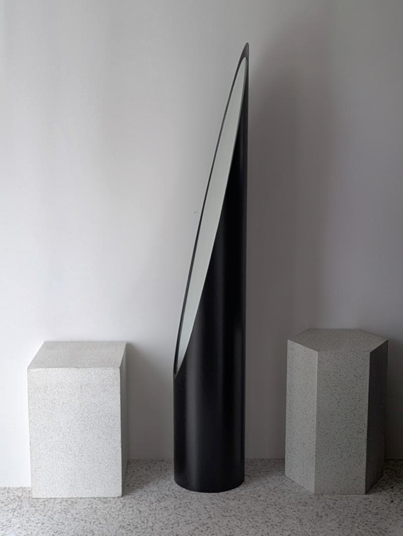 ビンテージ リップスティックミラー ブラック 姿見 スタンド 鏡 モダン 名作