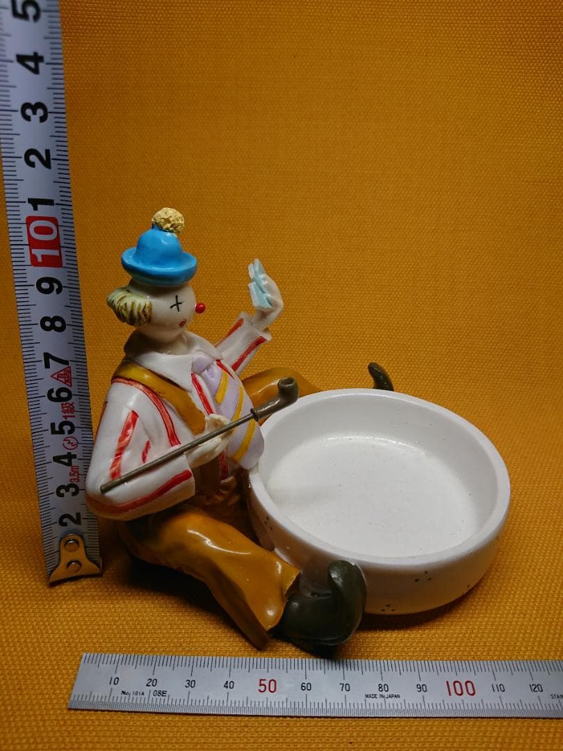 人形　ピエロ　陶器　オブジェ　置物　インテリア　工芸品　美術品　A1147