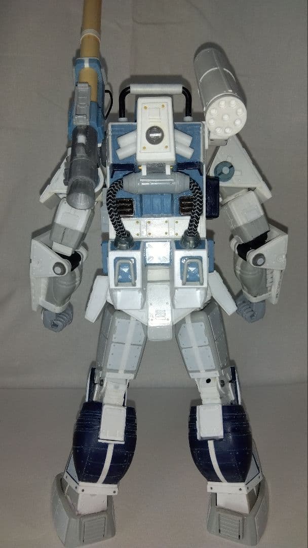 旧キットタカラ1/48ダグラム改造完成品 朽ちダグラムポーズ可能 ジオラマ付き