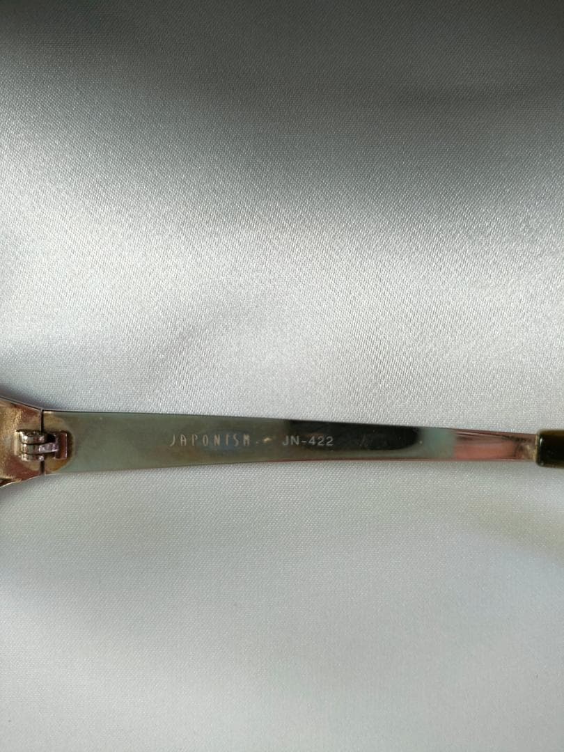 JAPONISM バタフライ型 シルバーフレーム メガネ(度あり)