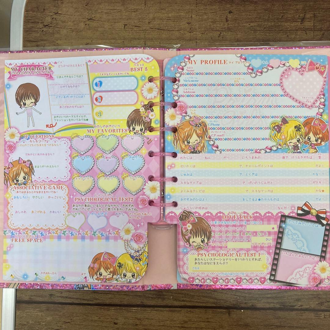 カミオジャパン プロフィール帳 女の子 平成レトロ キラキラシリーズ