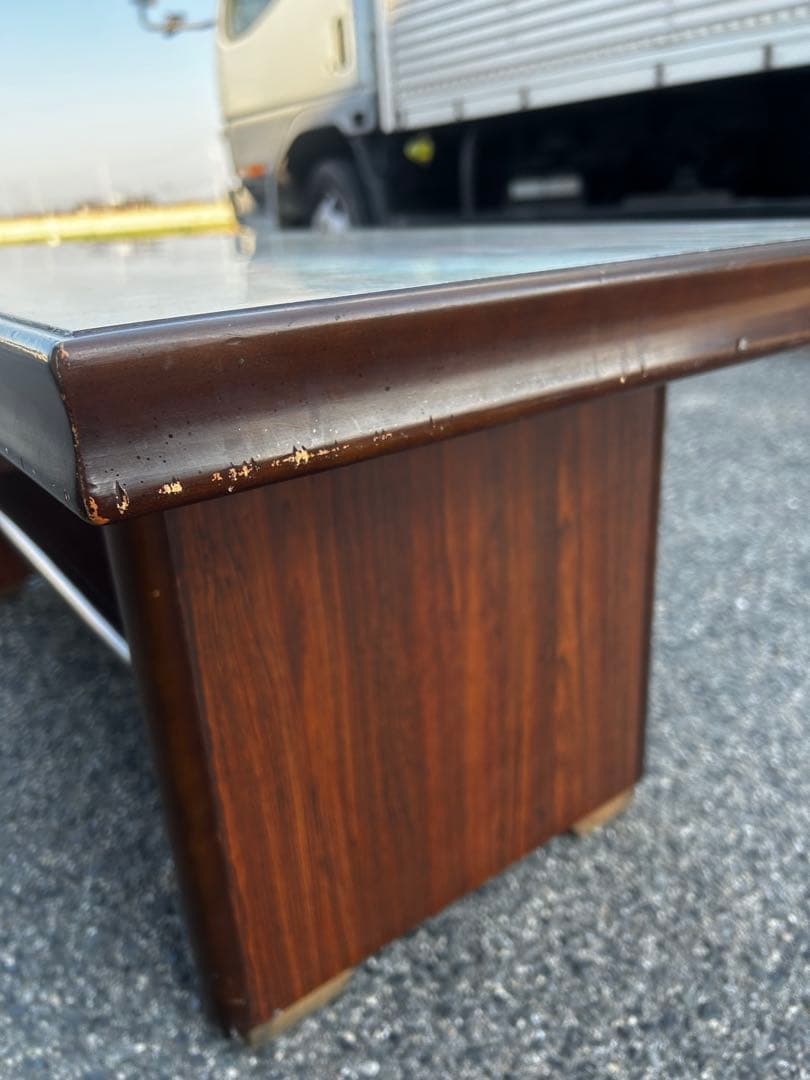 カリモク木製大理石調センターテーブル