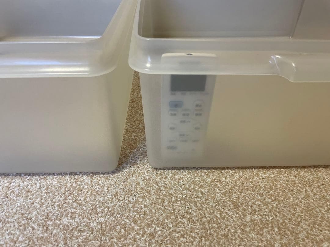 タッパーウェア スーパーケース クリア 2個 大型収納容器 衣類 密閉 保管透明