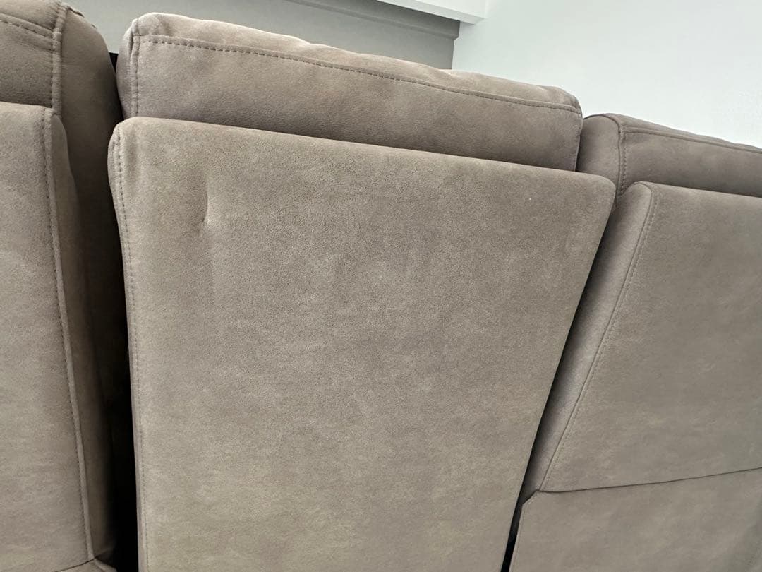 【美品/2年使用】3人掛け電動ソファ「バッジオ」ヨーロピアングレー