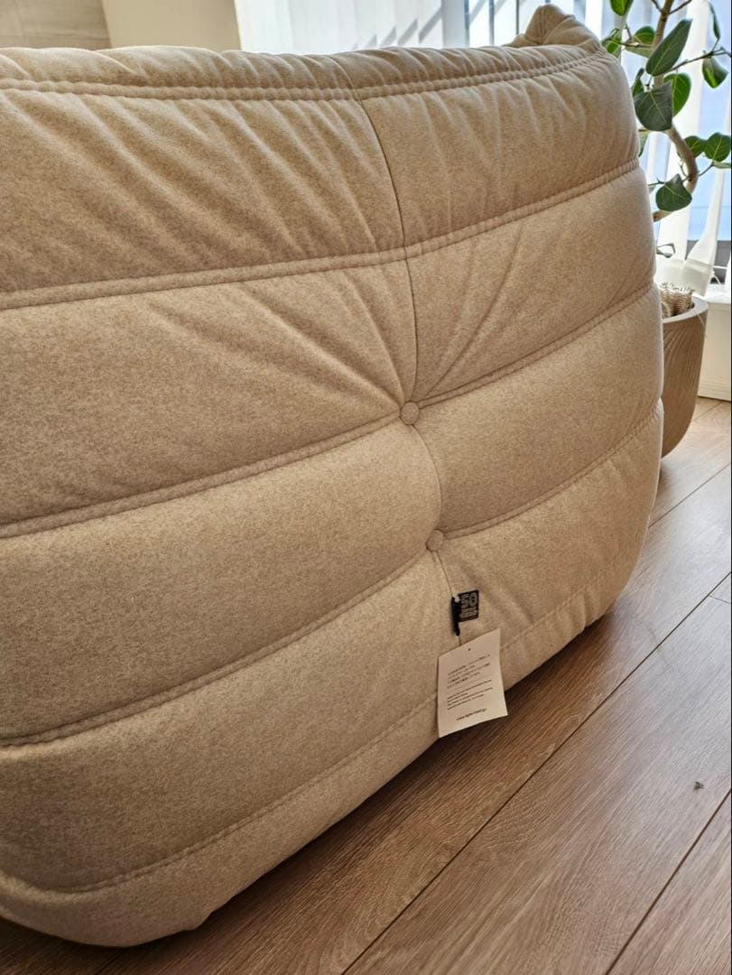 50周年限定生地 リーンロゼ トーゴ ベージュ 1人掛け1Pソファ＆パフセット