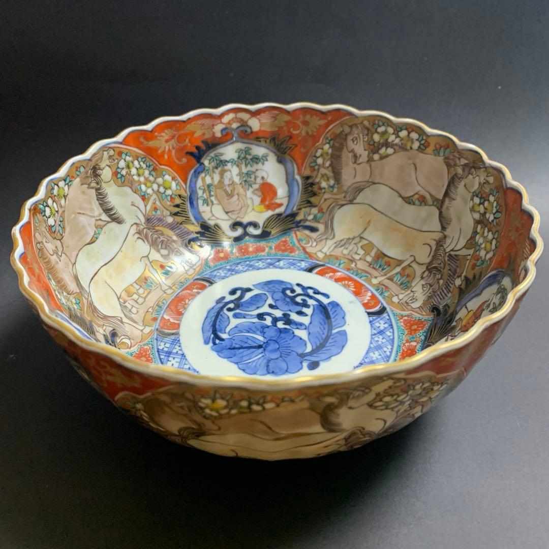 骨董品　古伊万里　大鉢　深鉢　アンティーク　時代物