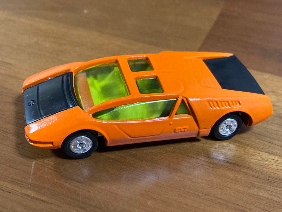 激レア☆黒箱トミカ 31-1-3 トヨタ EX7 蛍光オレンジ レモンイエロー窓