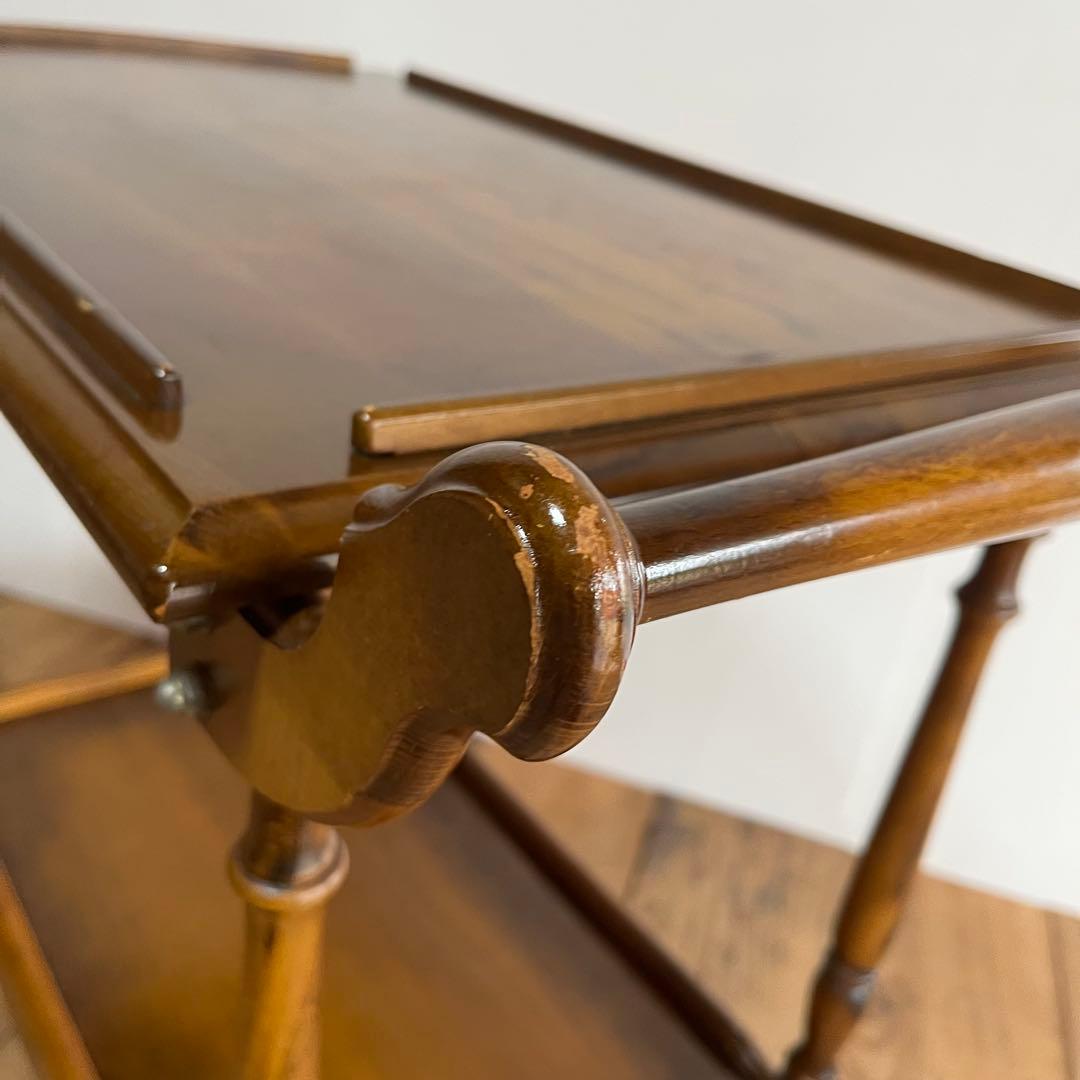 オールド カリモク キッチンワゴン 棚 カート 昭和レトロ z800