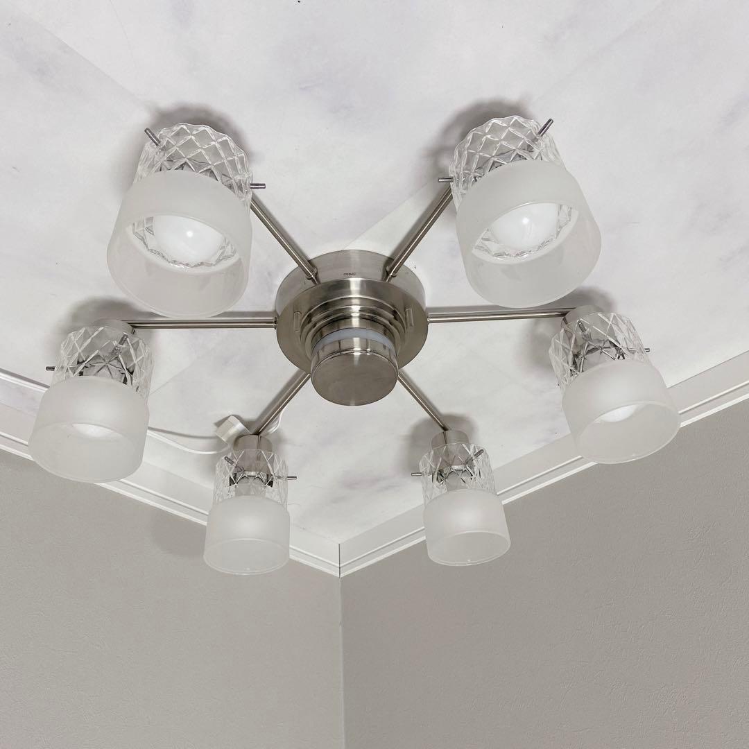 れ*ん様 ODELIC 調光　調色シャンデリア6灯 OC257010PC 10畳