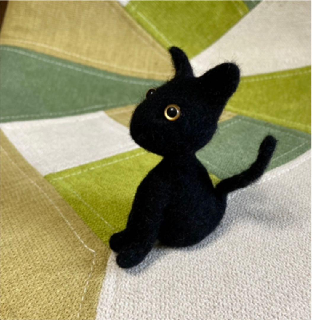 ねこ　羊毛フェルト