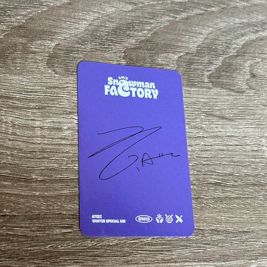 ATEEZ ホンジュン トレカ snowman factory アチズ - メルカリ
