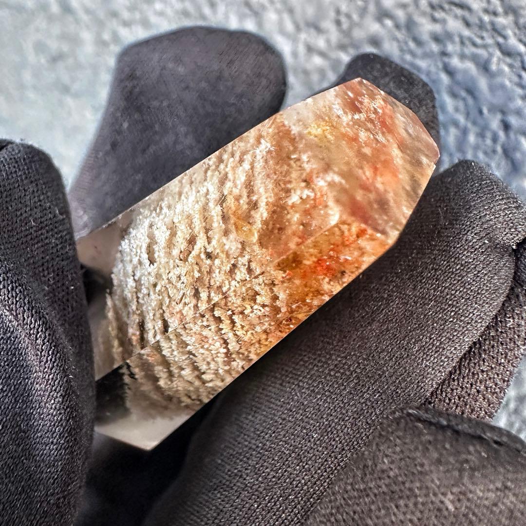 希少❗️千層ホワイトガーデンクォーツ庭園水晶パワーストーン六角柱☆天然石A1338