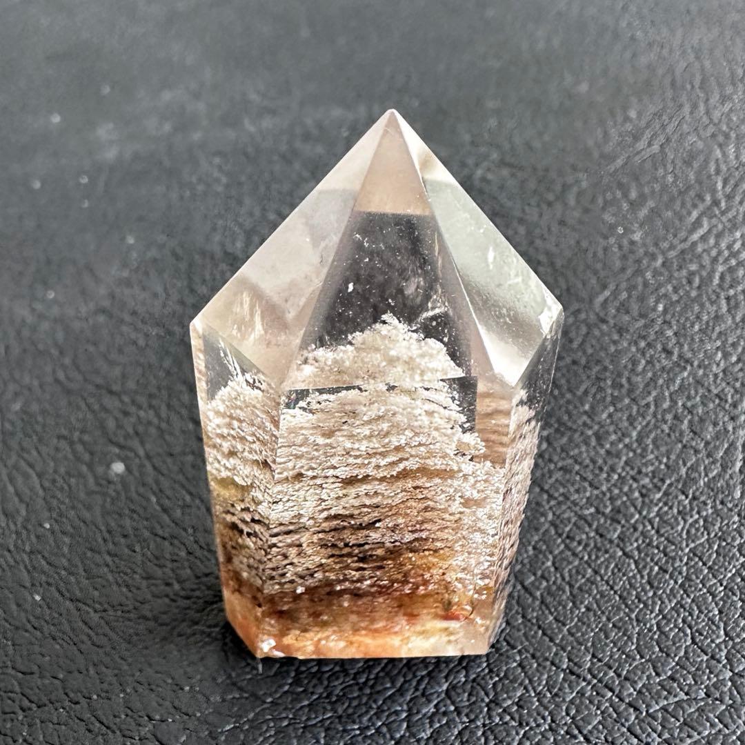 希少❗️千層ホワイトガーデンクォーツ庭園水晶パワーストーン六角柱☆天然石A1338