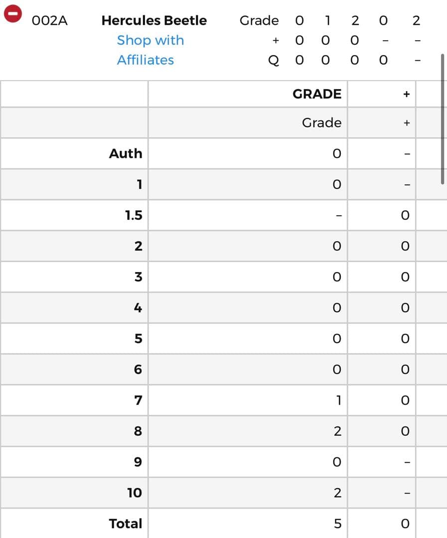 PSA10鑑定】ムシキング◇2003年秋 ヘルクレスオオカブト バーコード