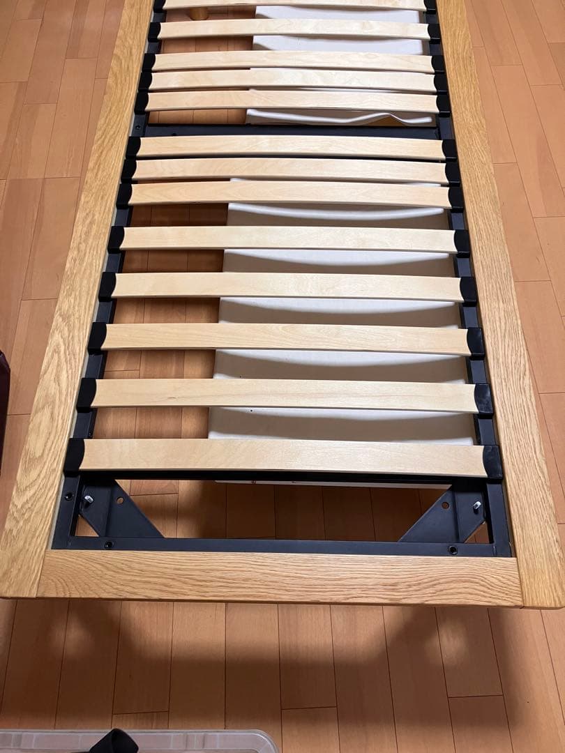 無印良品　オーク材ベッドフレーム　スモール