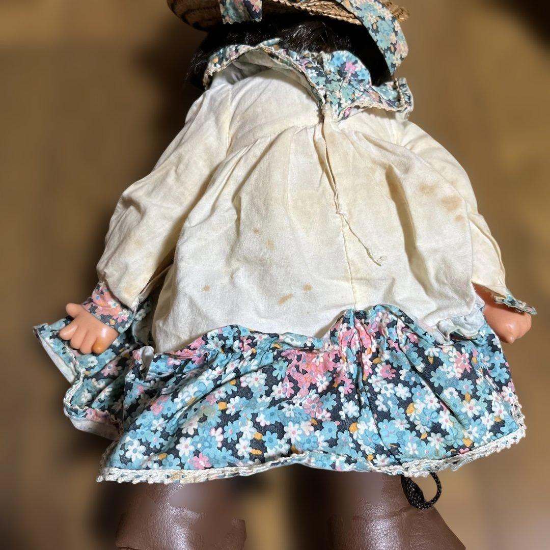 昭和レトロ】セキグチ マドモアゼル ジェジェ 指しゃぶり 麦わら帽子