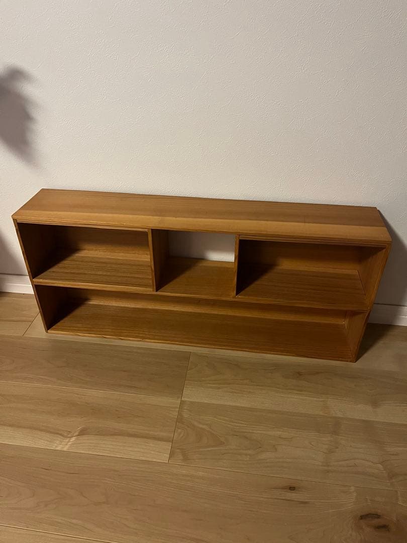 【最終値下げ】無垢材 古家具古道具収納棚ウォールシェルフ飾り棚ディスプレイラック