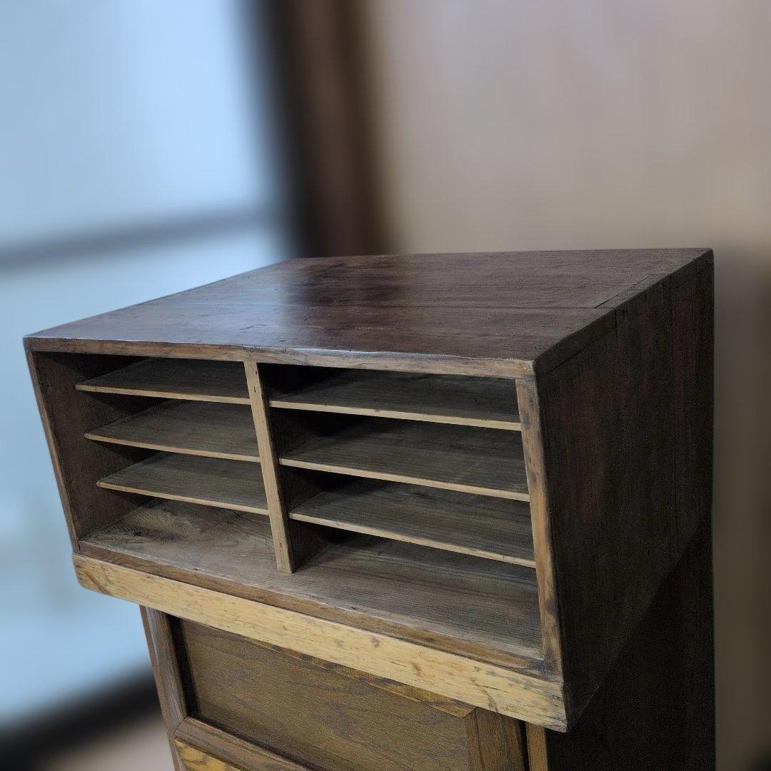 古道具アンティークカルテ　書類棚