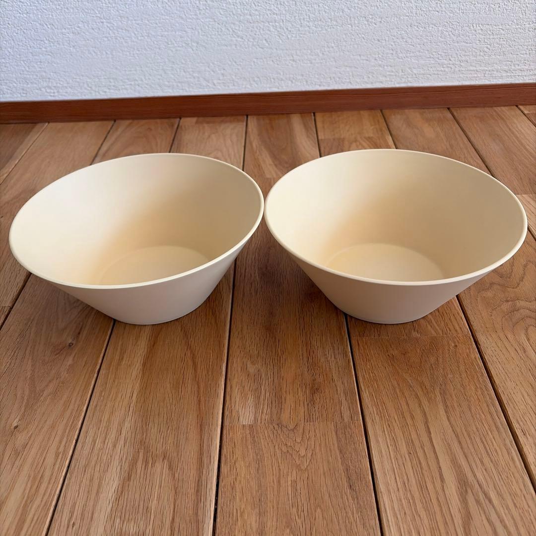 新品rebirthナチュラルシリーズプラスチック食器4種類24点セット ベージュ