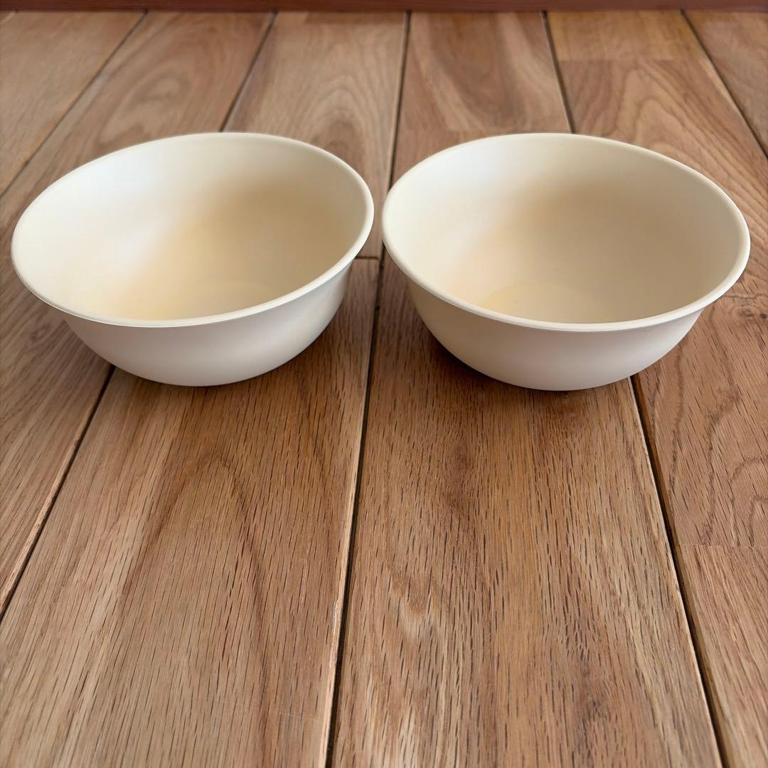 新品rebirthナチュラルシリーズプラスチック食器4種類24点セット ベージュ