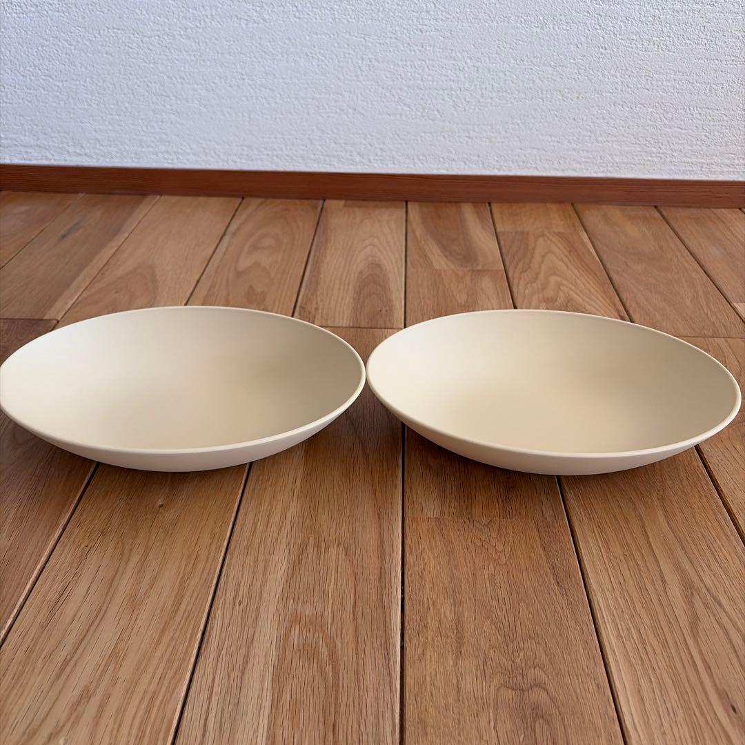 新品rebirthナチュラルシリーズプラスチック食器4種類24点セット ベージュ