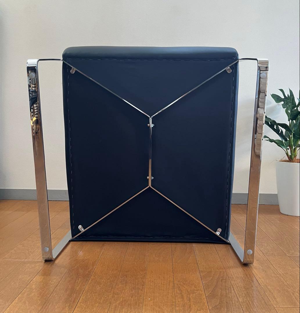 アメリカ　ラザール　本革ラウンジチェア　② ミッドセンチュリー　アールデコ　美品