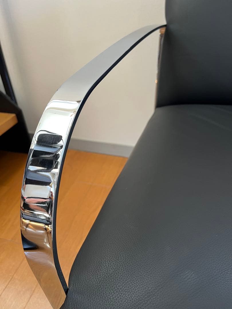 アメリカ　ラザール　本革ラウンジチェア　② ミッドセンチュリー　アールデコ　美品