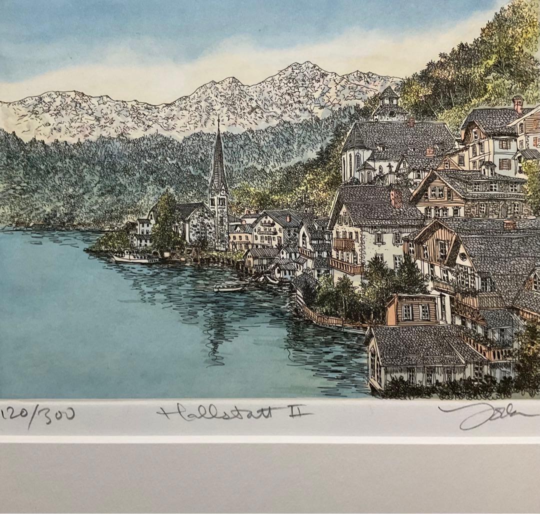 絵画・額縁・版画・織田 義郎・新品未使用・エッチング・美術品