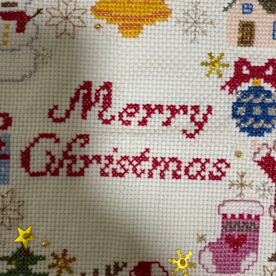 最終価格 ホビーラホビーレ クロスステッチ完成品 クリスマス